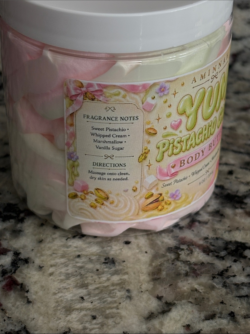 Aminnah Yum Pistachio Body Butter - Picture 3 of 4